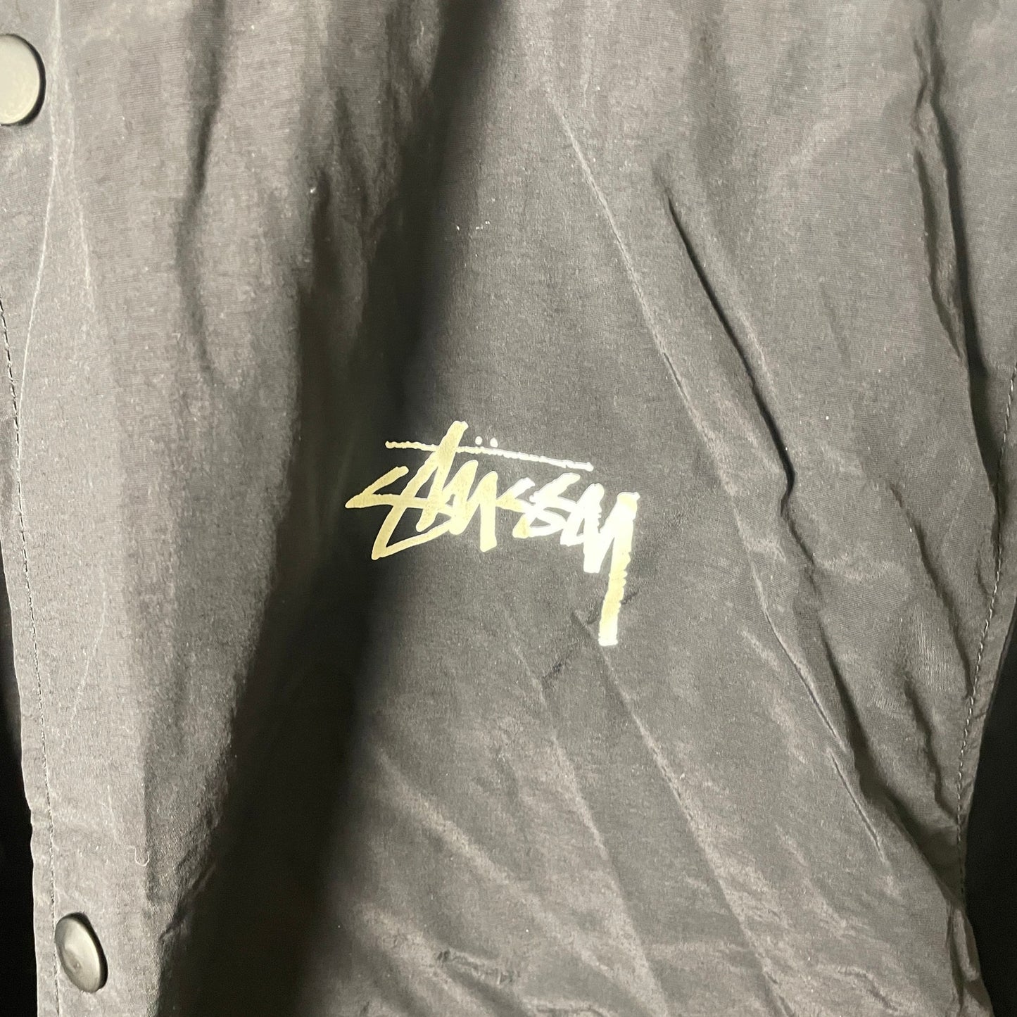 Stussy SS link stadium long trench coat jacket S