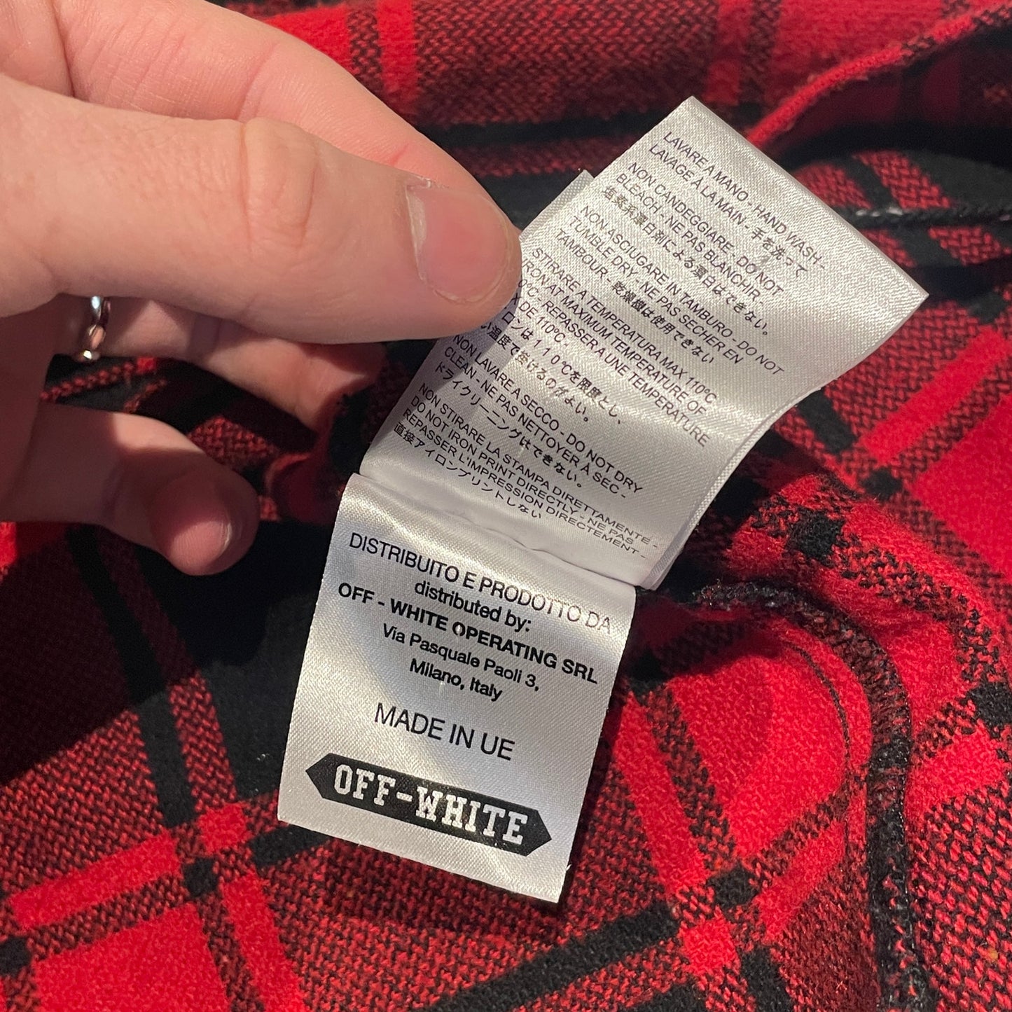 OFF-WHITE PYREX FLANNEL S