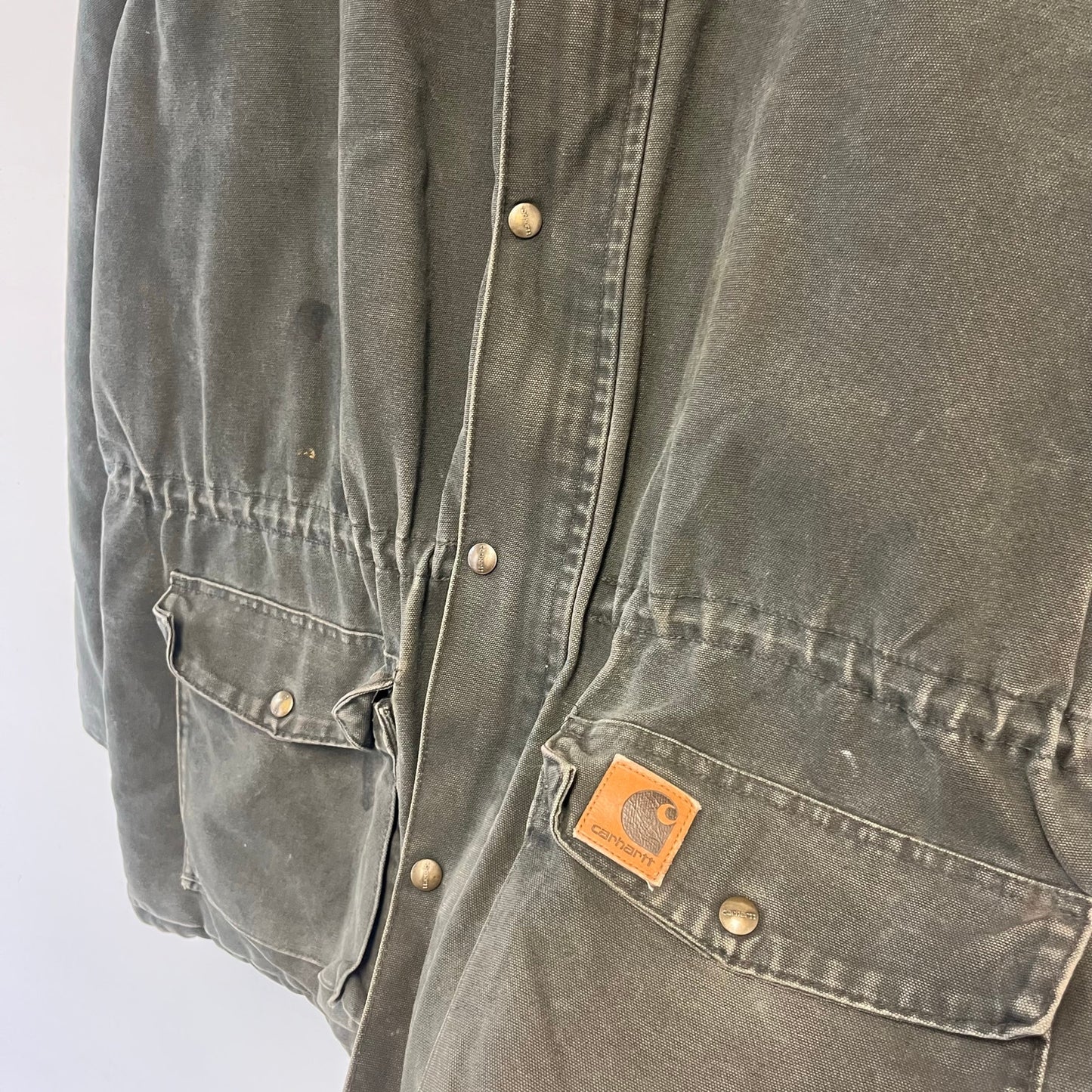 Vintage Carhartt C52 canvas quilted chore coat XL