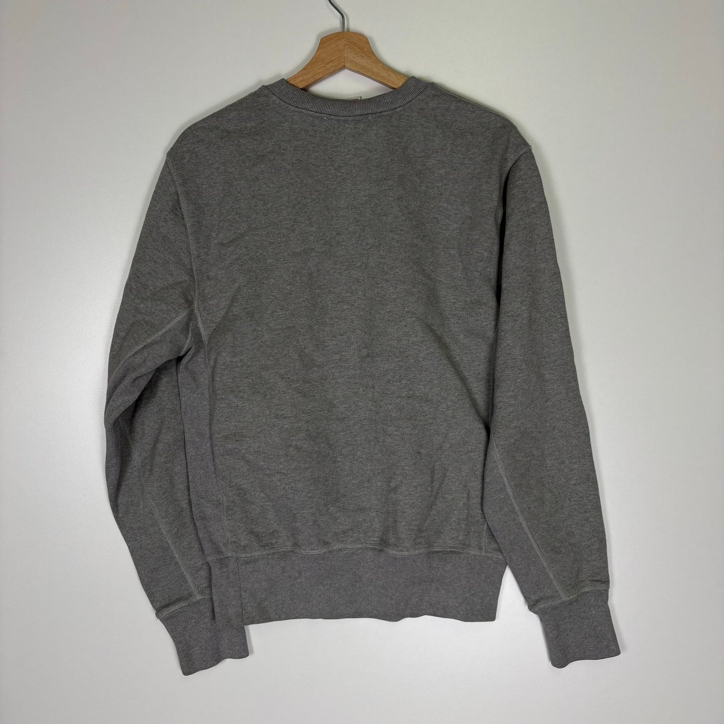 Helmut Lang HL Monogram Flock Logo Ribbed Crewneck Rare