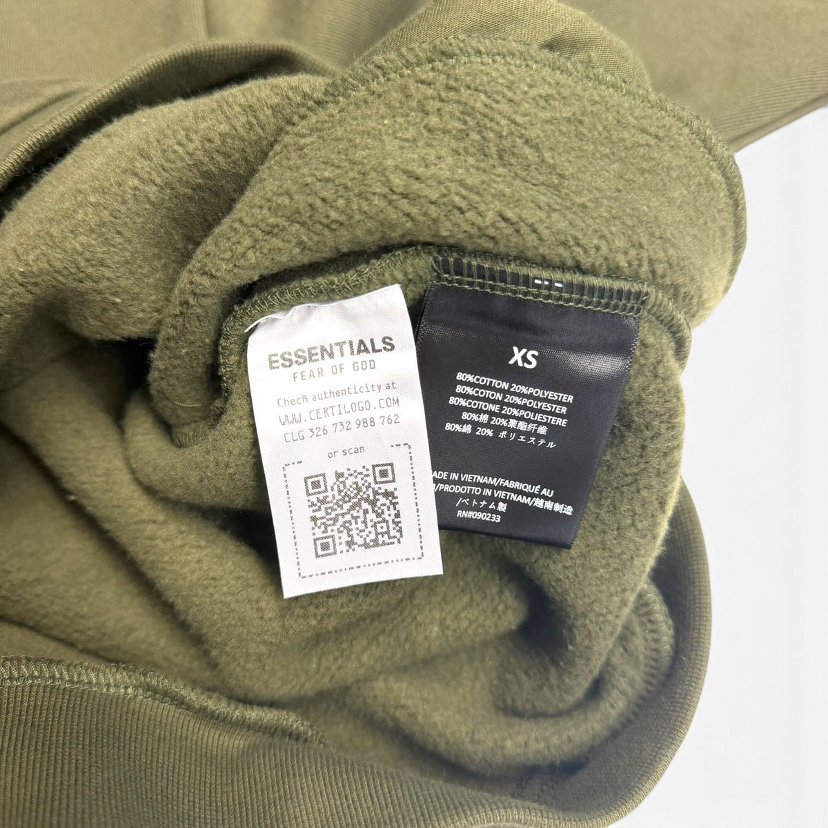 Essentials Fear Of God Sweatshirt Green M