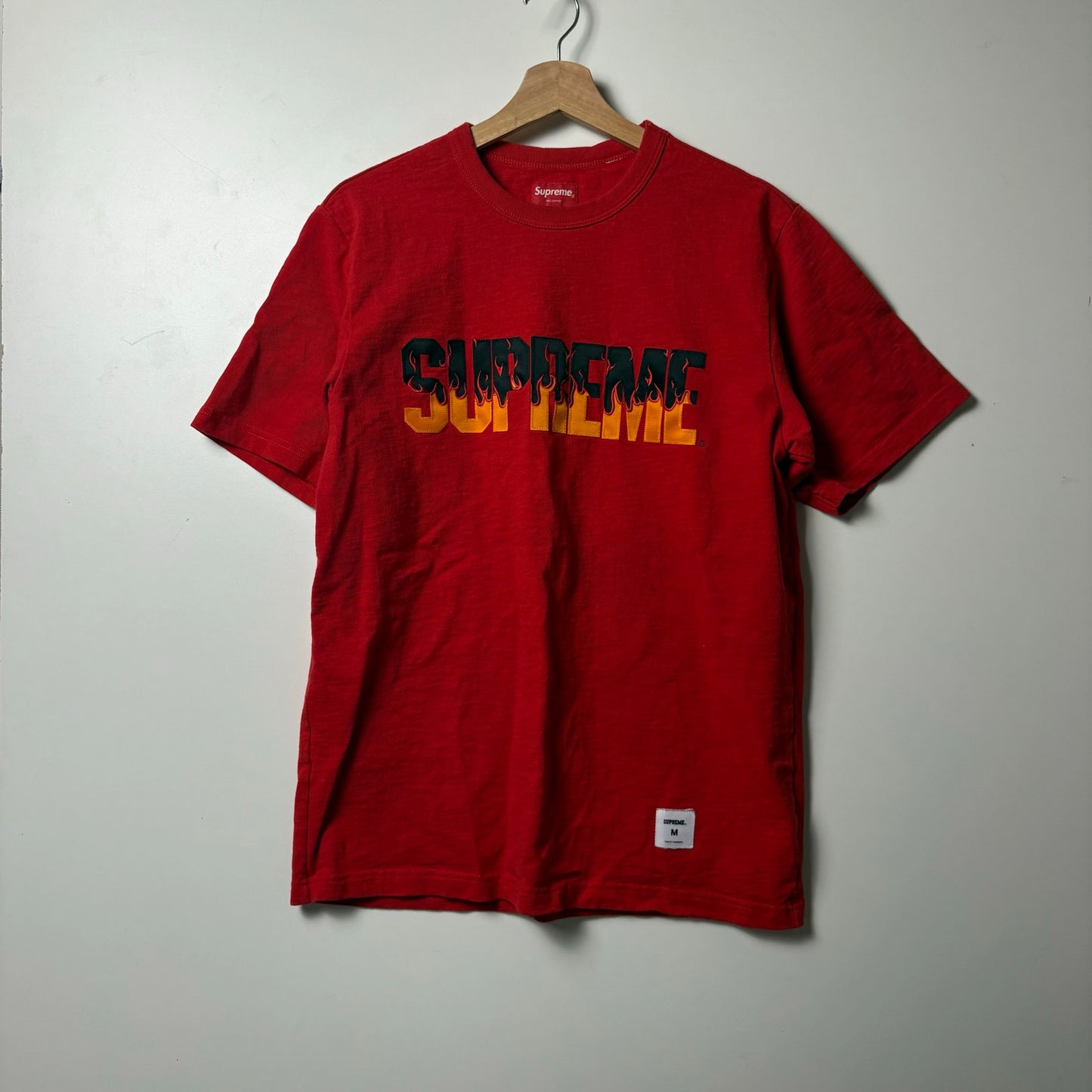Supreme Flames fire s/s top t shirt M FW19
