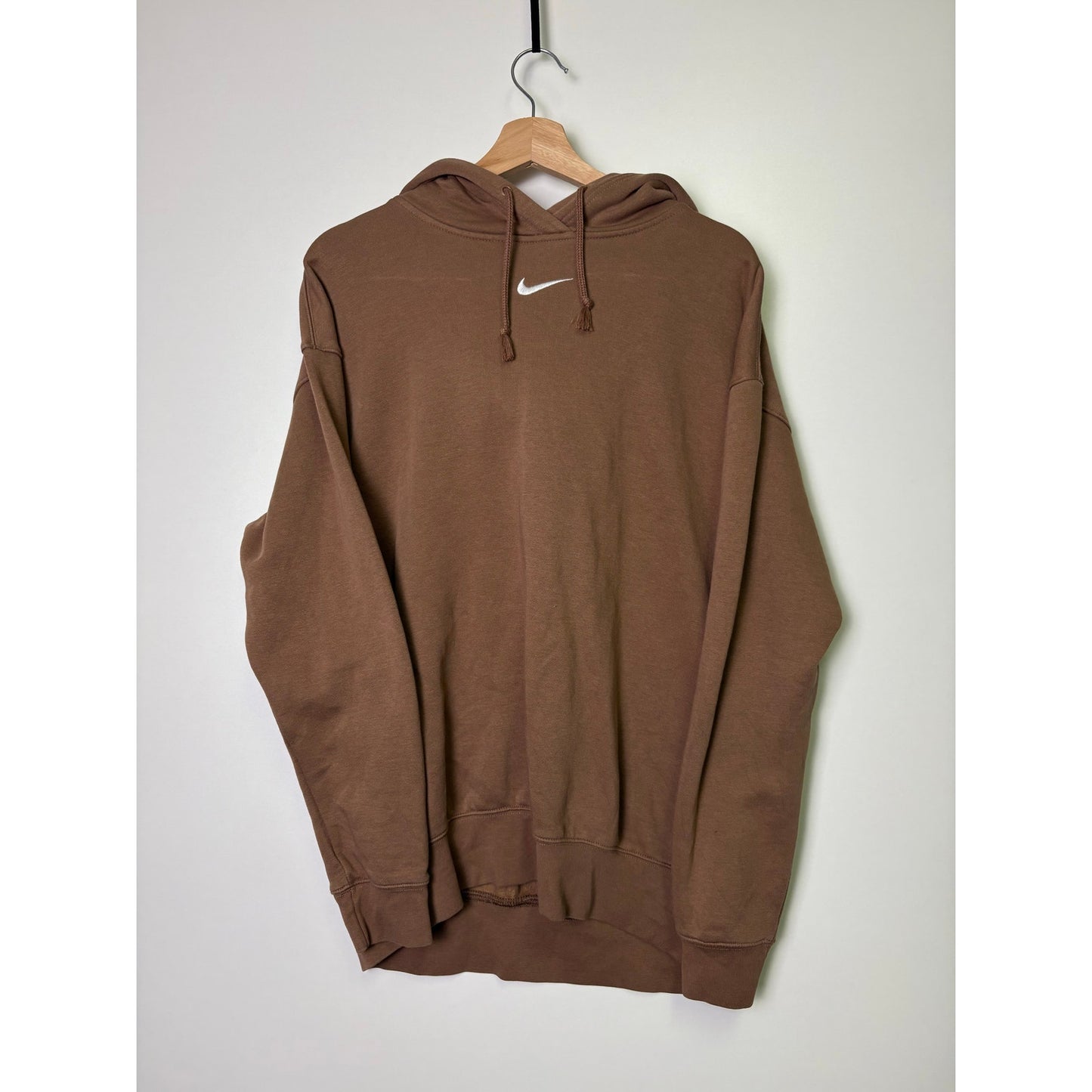 Nike y2k brown middle swoosh hoodie XL