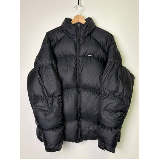 Nike Vintage black down puffer jacket XL