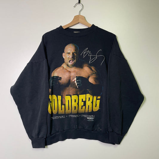 Vintage Bill Goldberg wrestling sweatshirt 90s WCW NWO XL