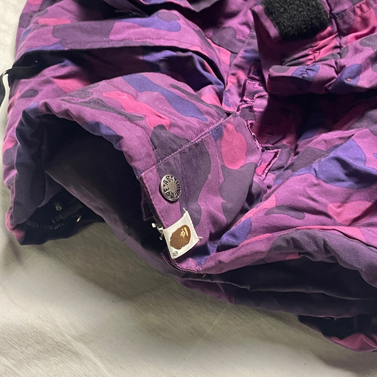 Bape purple camo ski snowboard jacket S