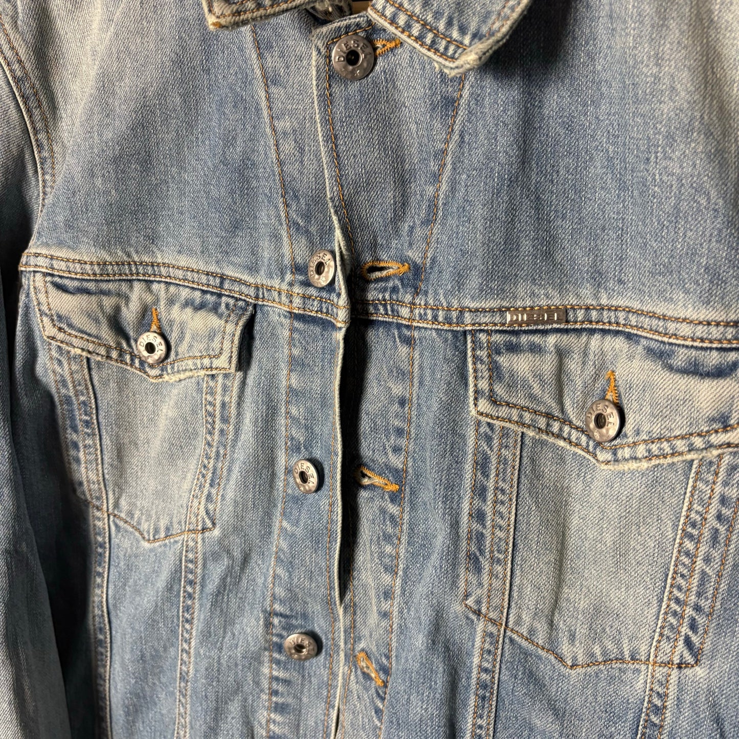 Diesel y2k lightwash denim trucker jacket L