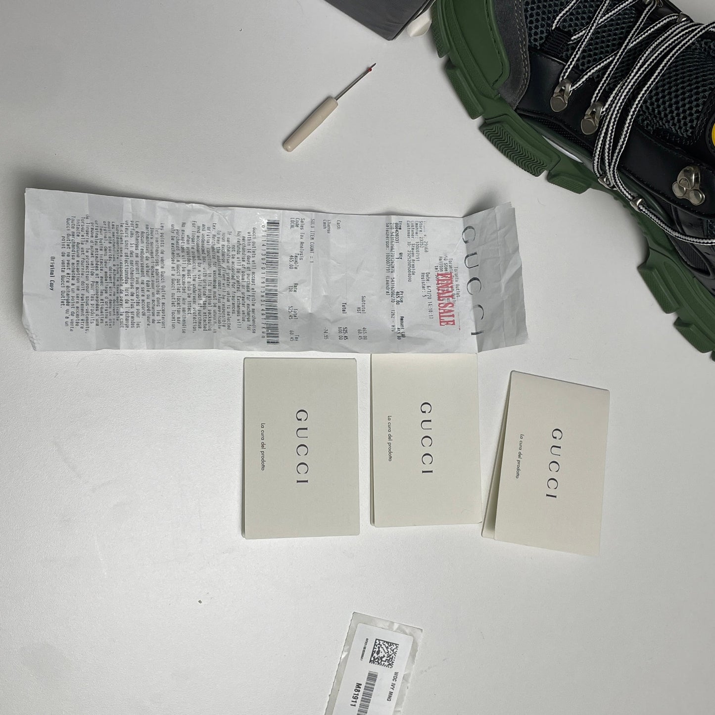 Gucci flashtrek sega sneaker 8.5-9