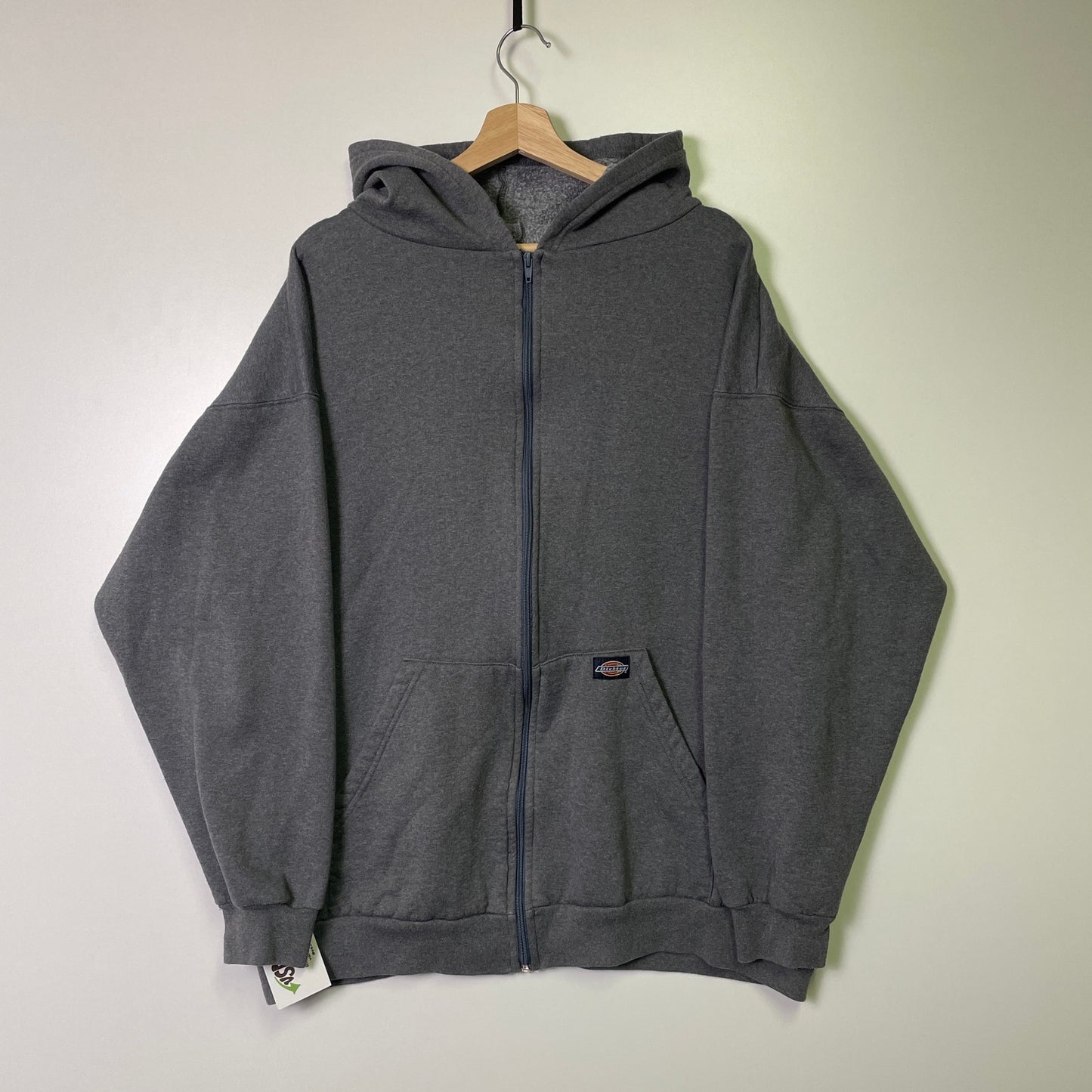 Vintage Dickies workwear grey zip up hoodie XL