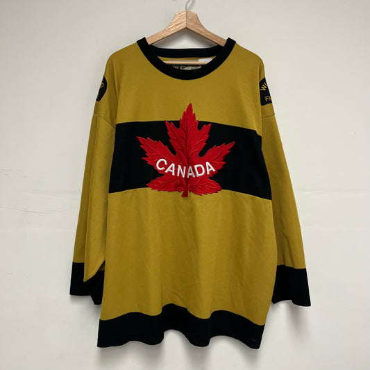 Team Canada Winnipeg Falcons Nike Jersey V-Series Gold XXL