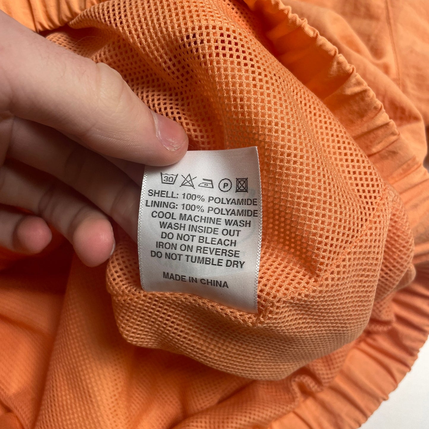 Cortiez orange zip windbreaker M