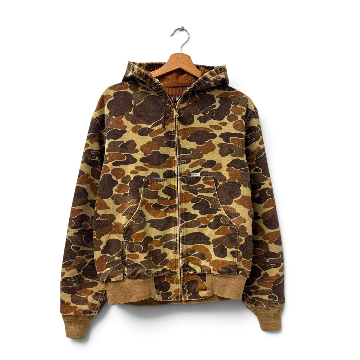 Vintage 80s Carhartt JR123 Duck Camo Active Jacket M
