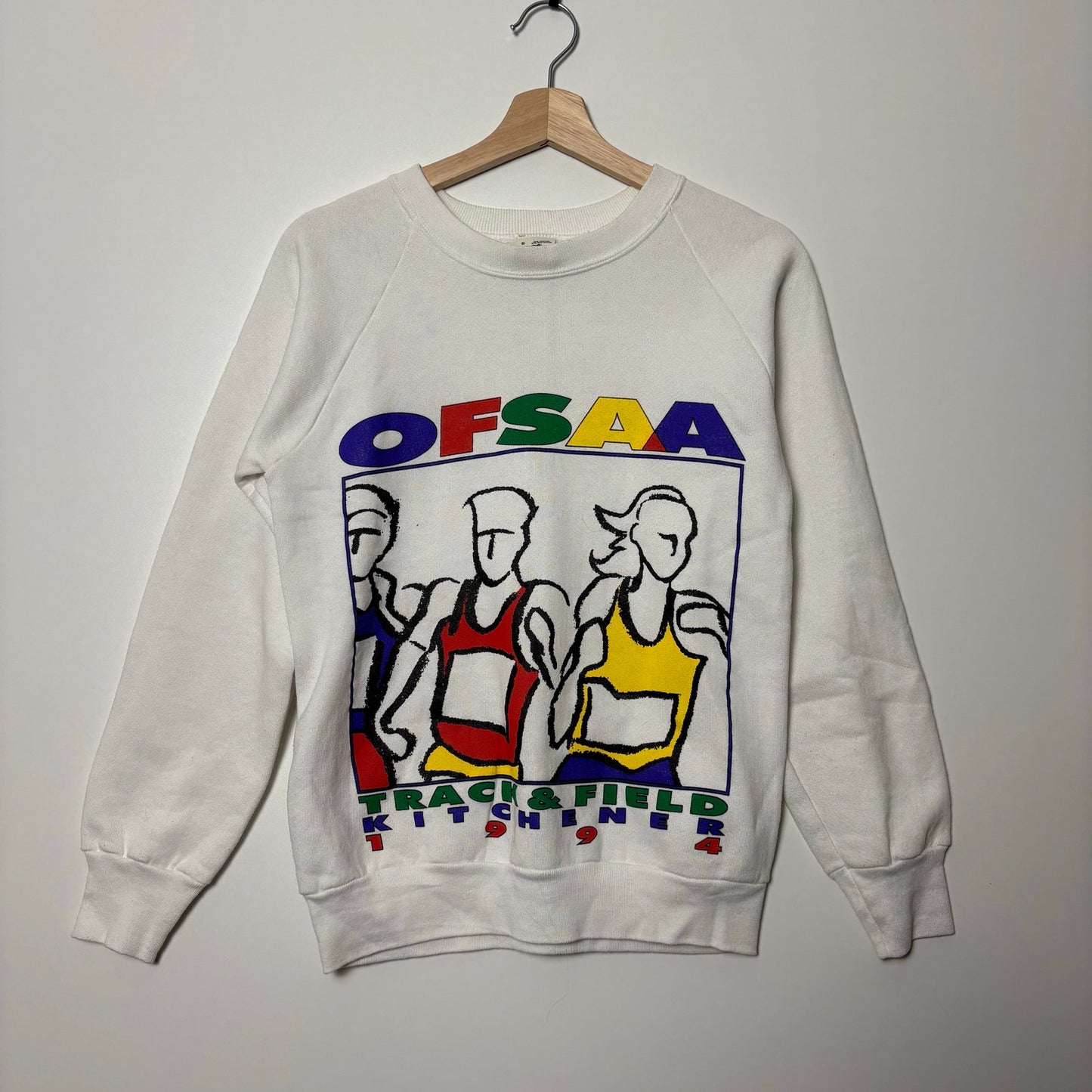 Vintage OFSAA 90s running track crewneck S