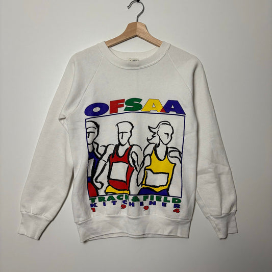 Vintage OFSAA 90s running track crewneck S