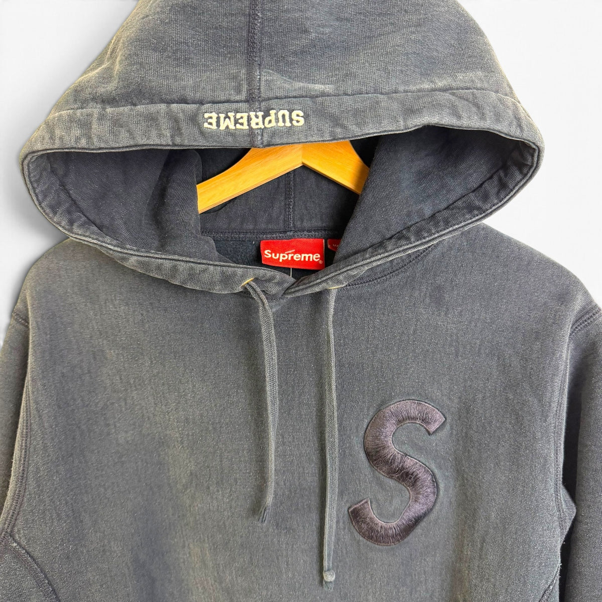 Supreme Navy S Logo Sweatshirt S