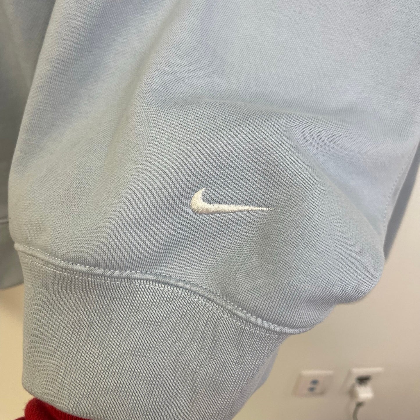 Nike ACG blue cropped middle swoosh hoodie XS