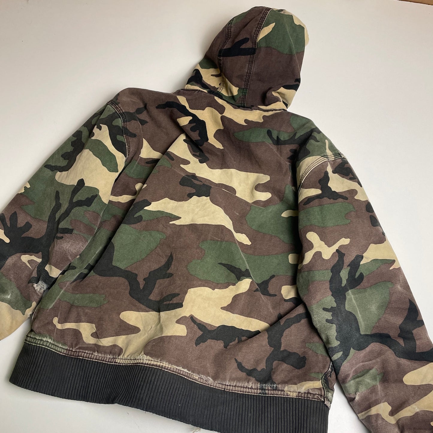 Dickies camo thrashed hooded jacket S