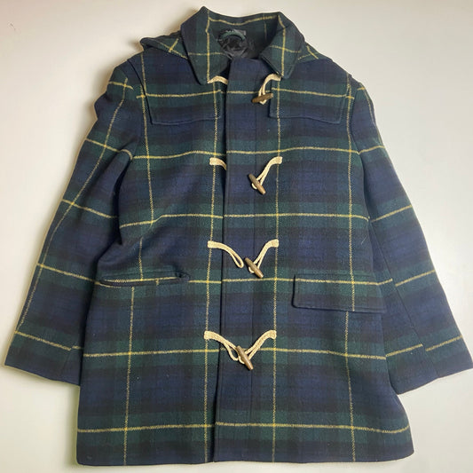 Lauren Ralph Lauren green flannel pea coat M