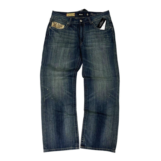 New Y2K Mark Ecko Snake Skin Cross Baggy Jeans 38
