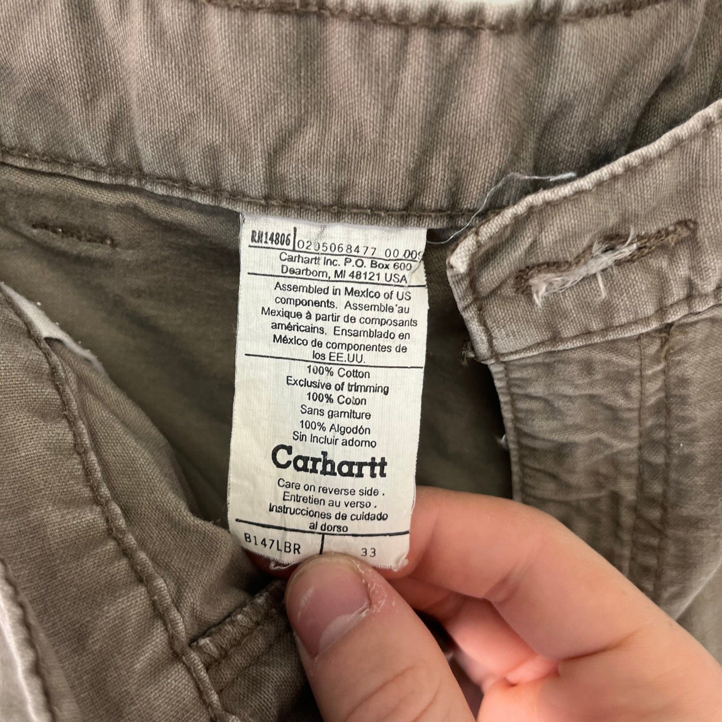 Vintage Carhartt Carpenter Shorts 33