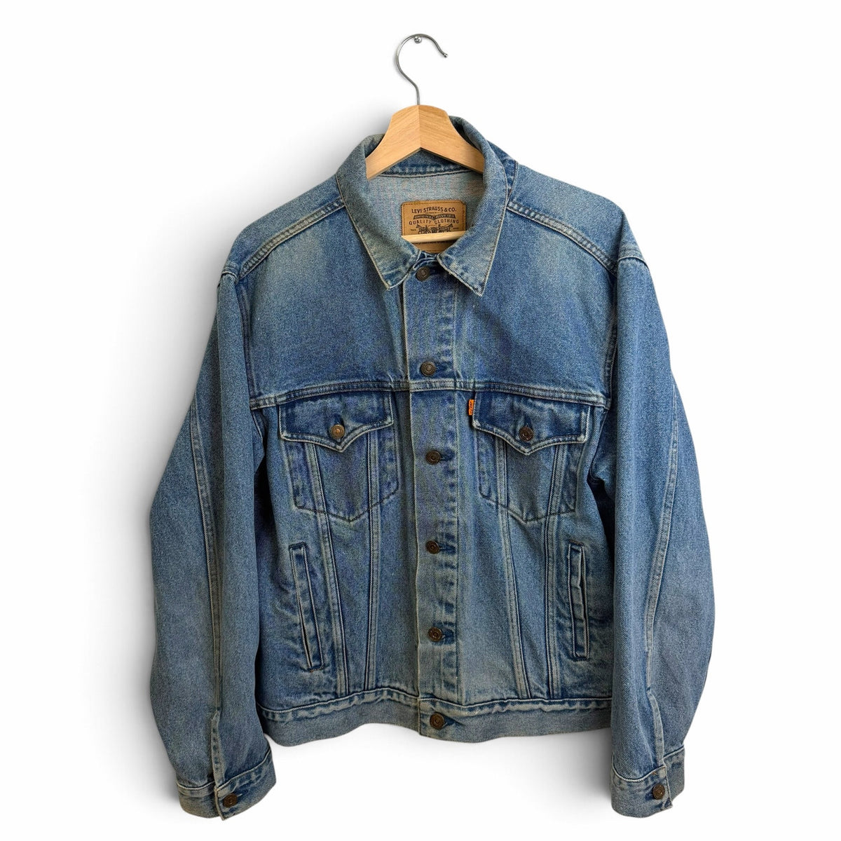 Levi Orange Tab Denim Trucker Jacket L