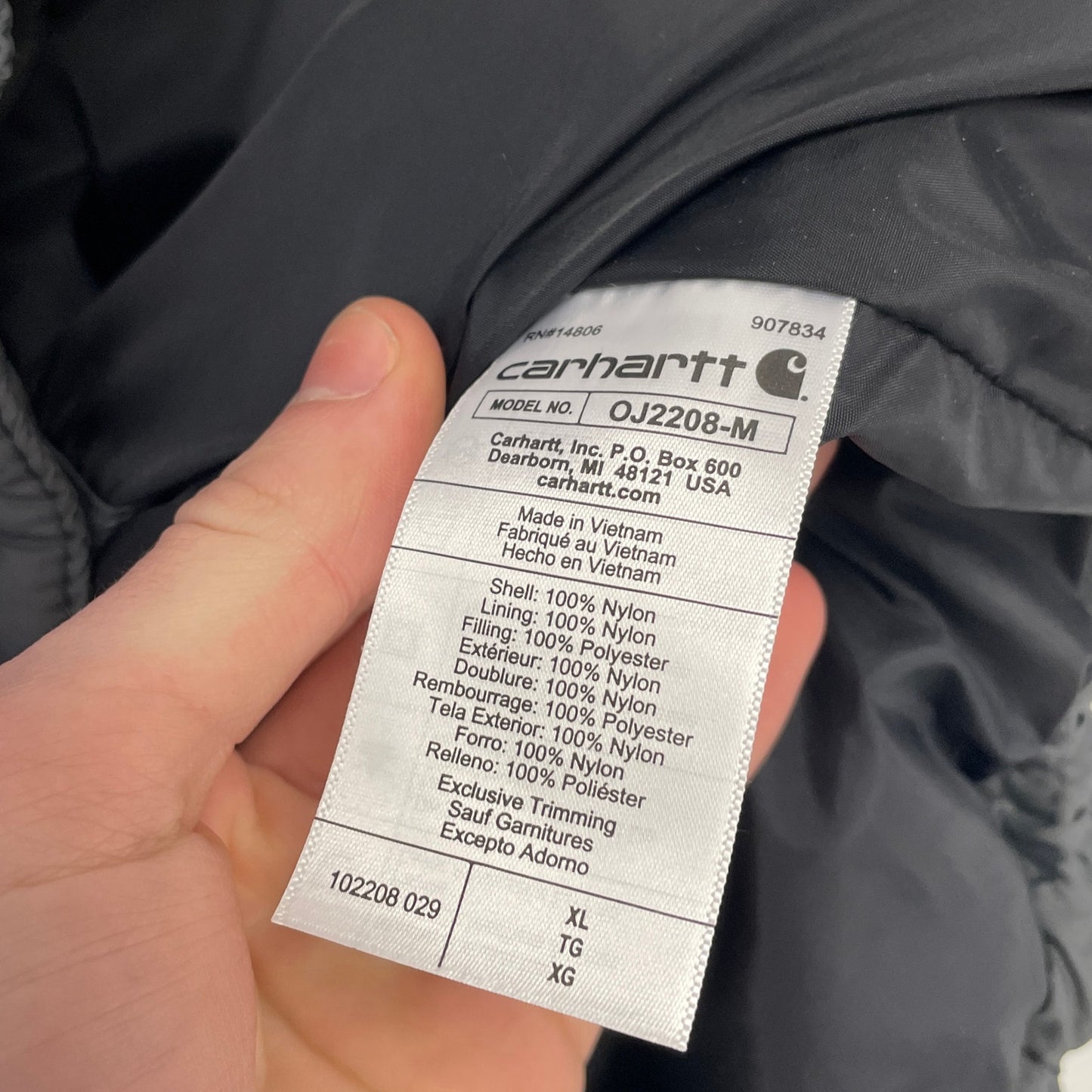 Carhartt Men's Rain Defender Lightweight Jacket XL