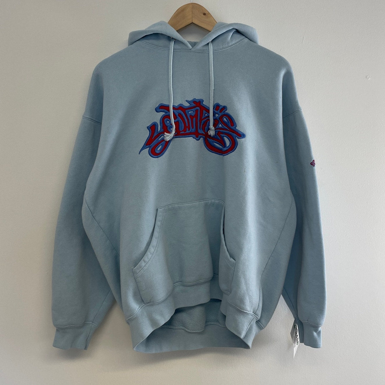 Vintage southpole y2k spellout logo blue hoodie XL