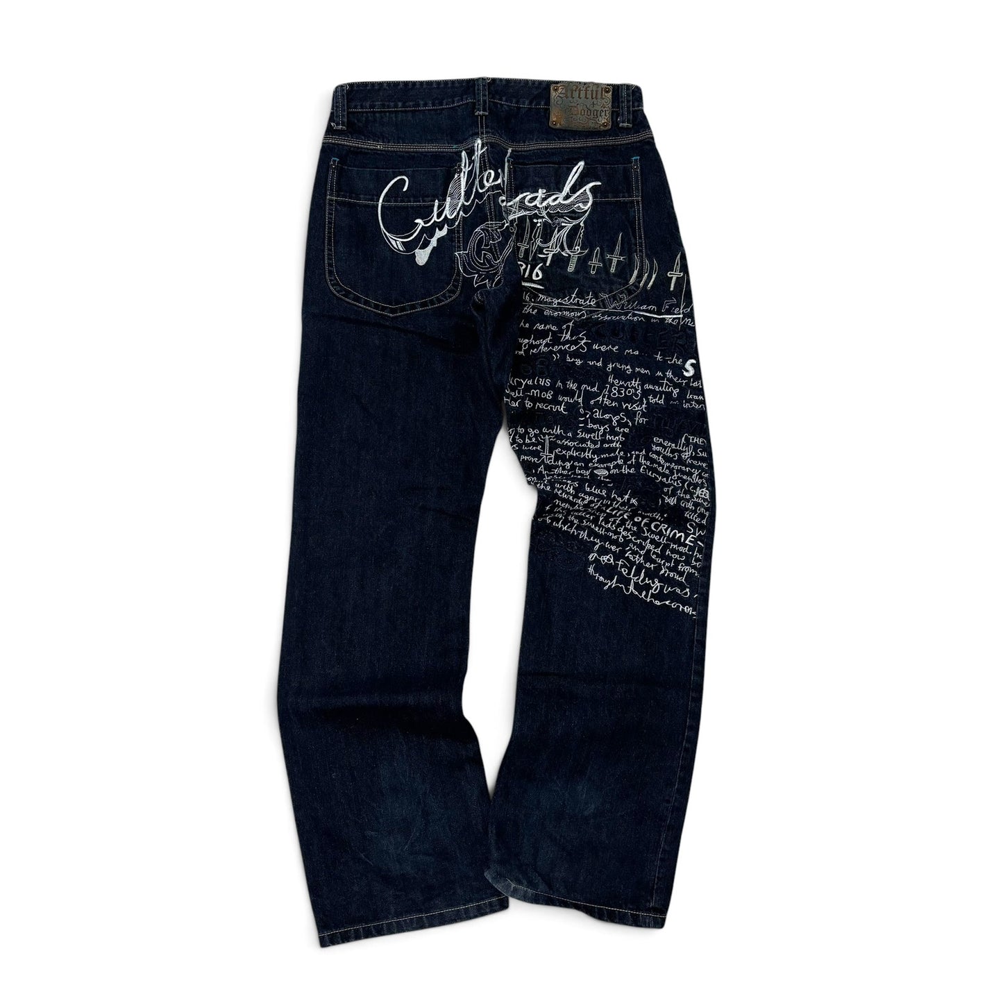 Y2K Artiful Dodger Dark Wash Jeans Size 32