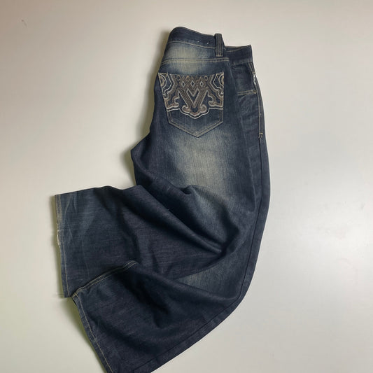 Avirex embroidered denim jeans 32x30