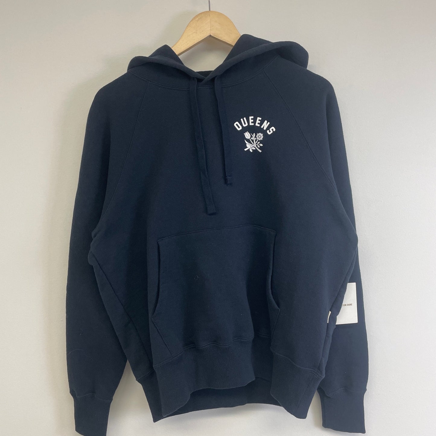 Aime Leon Dore Queens Crest Navy Hoodie S NWT