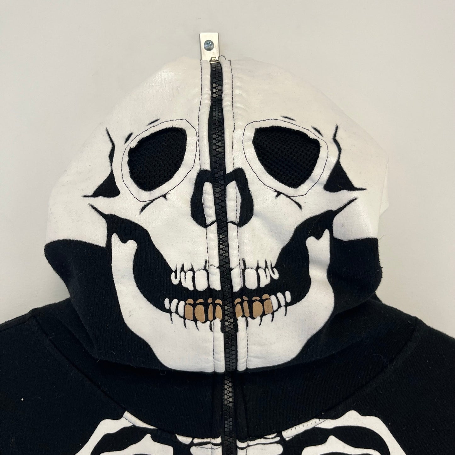 Y2K Mecca Skeleton Full Zip Sweater M