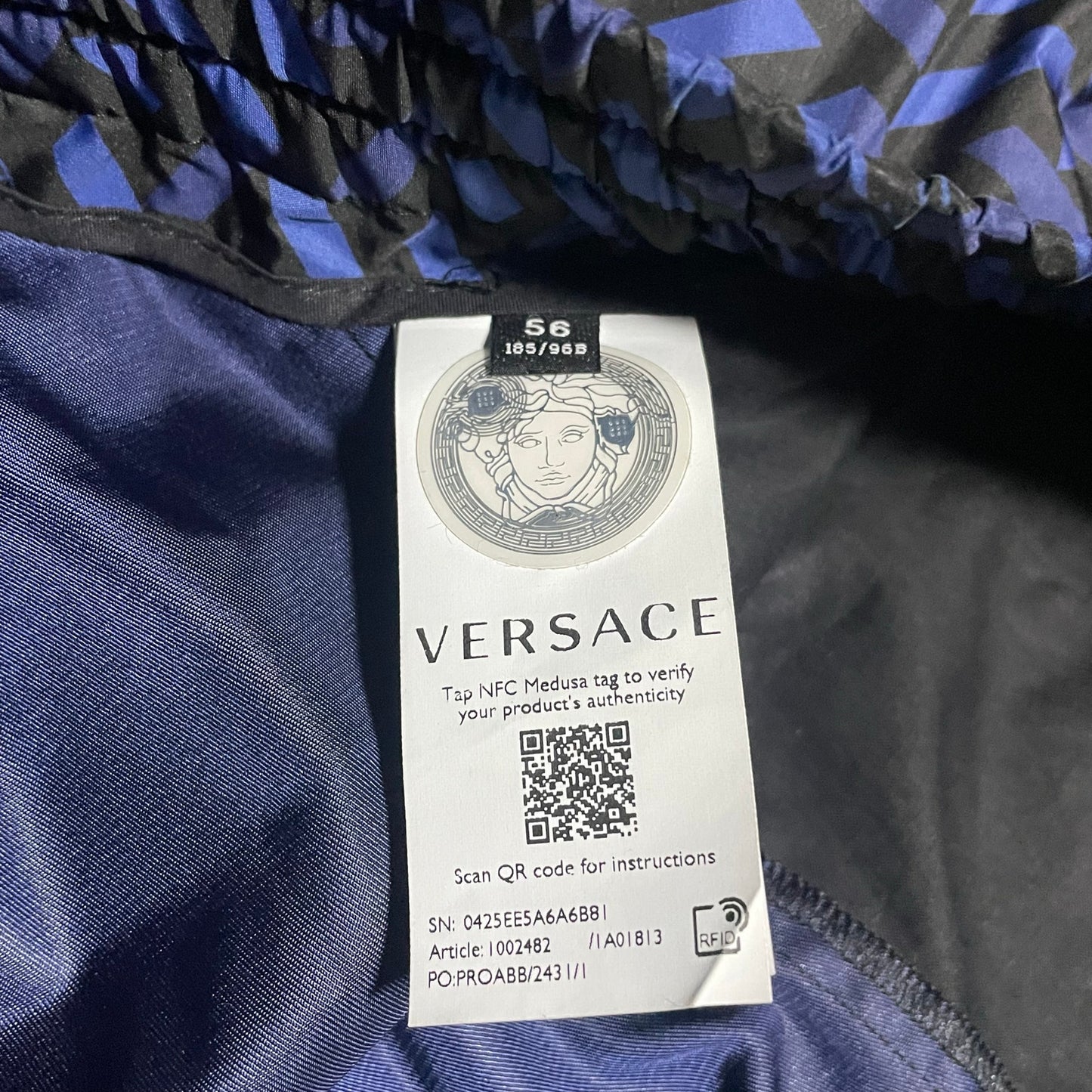 Versace La Greca monogram track pant DS