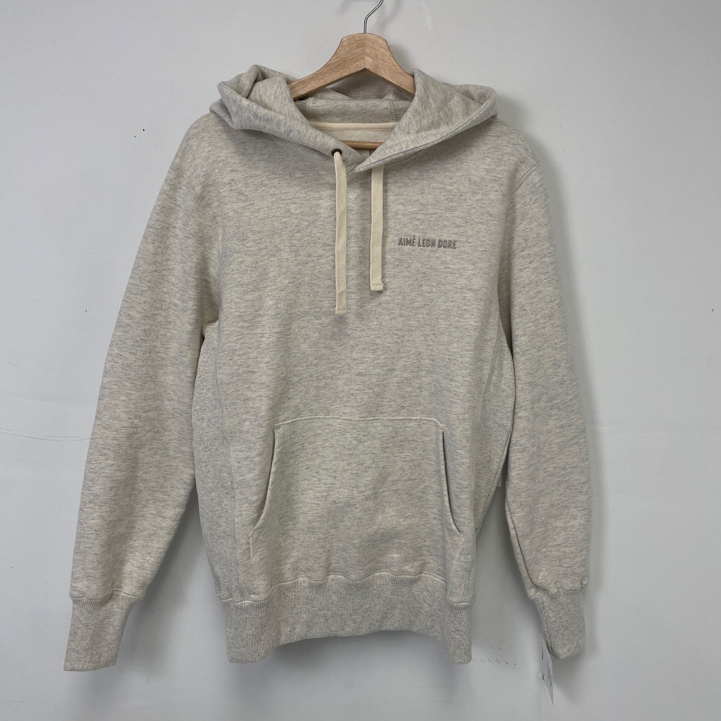 Aime Leon Dore Tonal Logo beige Hoodie S NEW