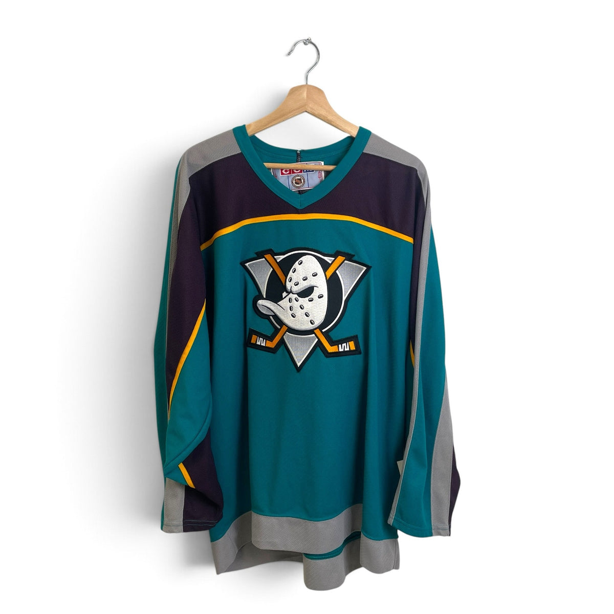 Vintage 90s Mighty Ducks of Anaheim CCM NHL Jersey XL
