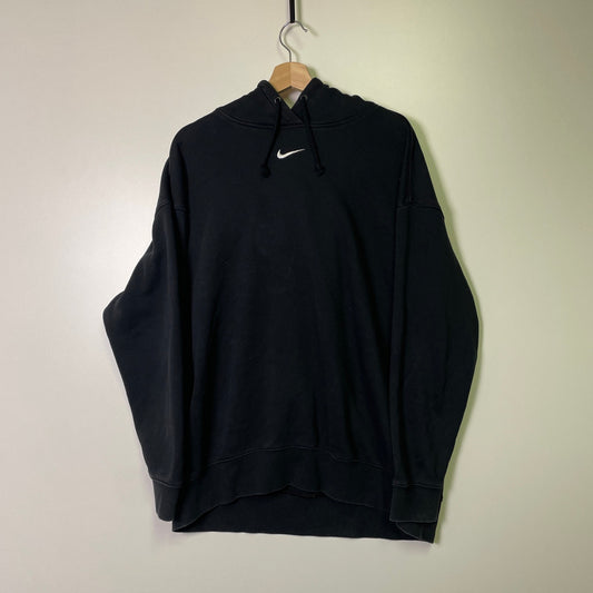 Vintage Nike center swoosh black hoodie XL