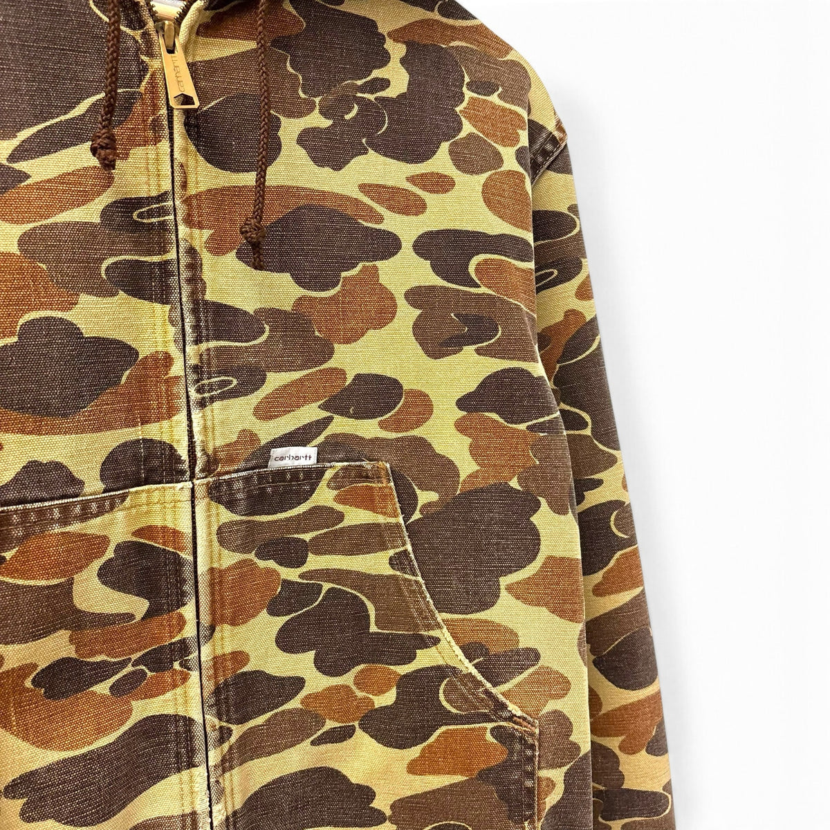 Vintage 80s Carhartt JR123 Duck Camo Active Jacket M