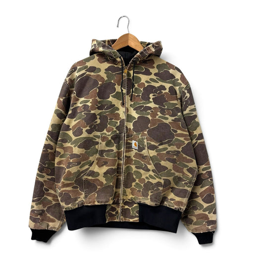 Vintage 80s Carhartt Duck Camo Active Jacket M