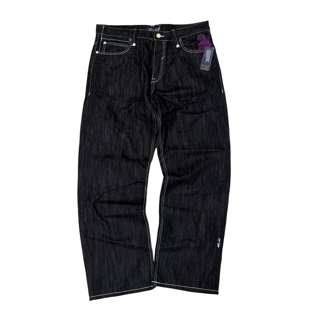 New Y2K Coogi Floral Print Baggy Jeans 38