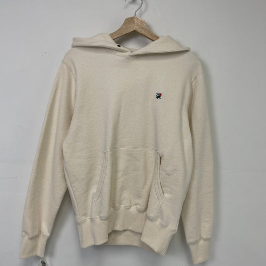 Aime Leon Dore floral crest logo cream hoodie S NEW