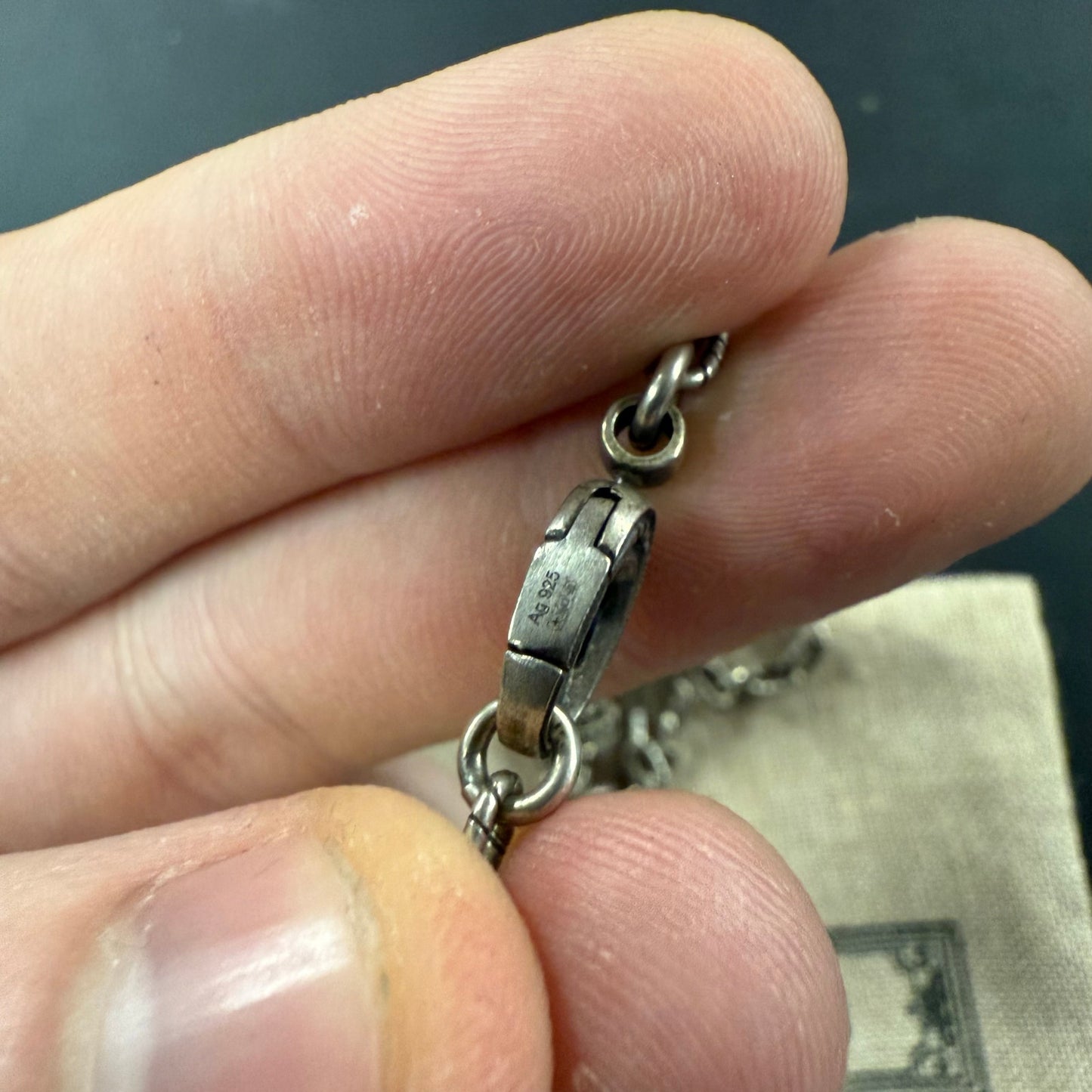 Gucci Silver Square G Cross Necklace