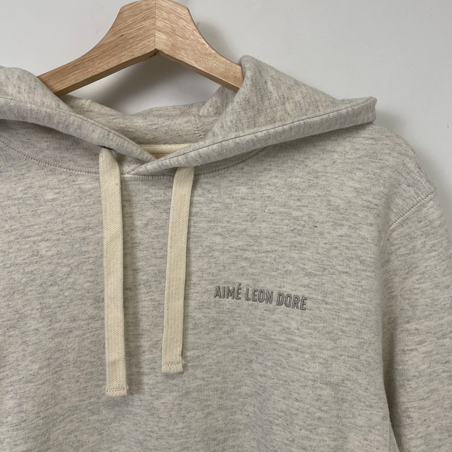 Aime Leon Dore Tonal Logo beige Hoodie S NEW