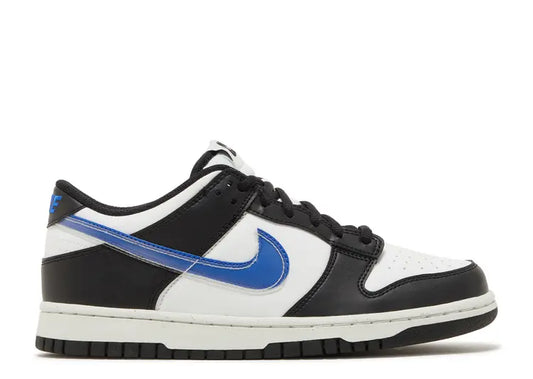 Nike Dunk Low Black White Game Royal Size: 4.5M/6W, 5.5M/7W, 6M/7.5W, 6.5M/8W, 7M/8.5W