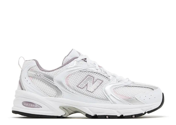 New Balance 530 Silver Metallic Linen Size: 7M/8.5W