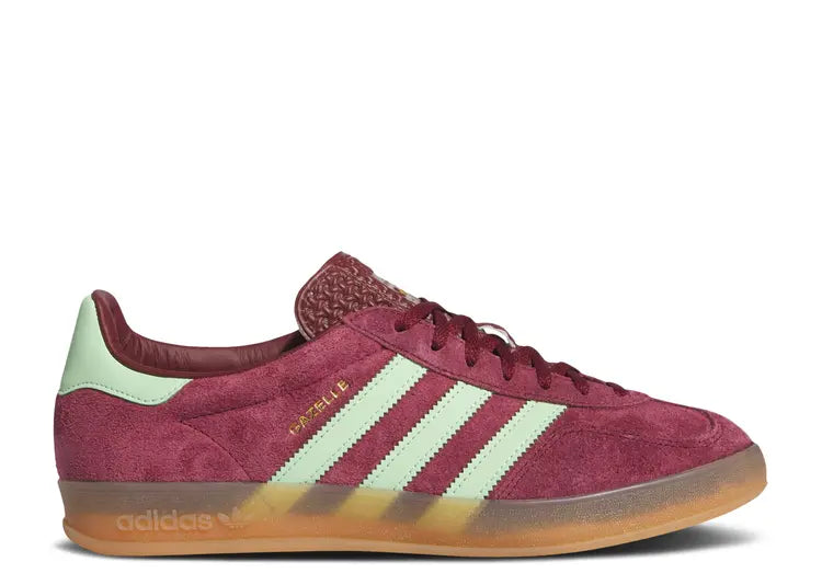 Adidas Gazelle Shadow Red Semi Green Spark Size: 12