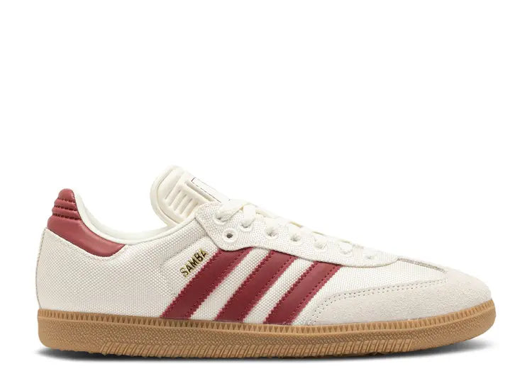 Adidas Samba White Burgundy Size: 8, 9, 10