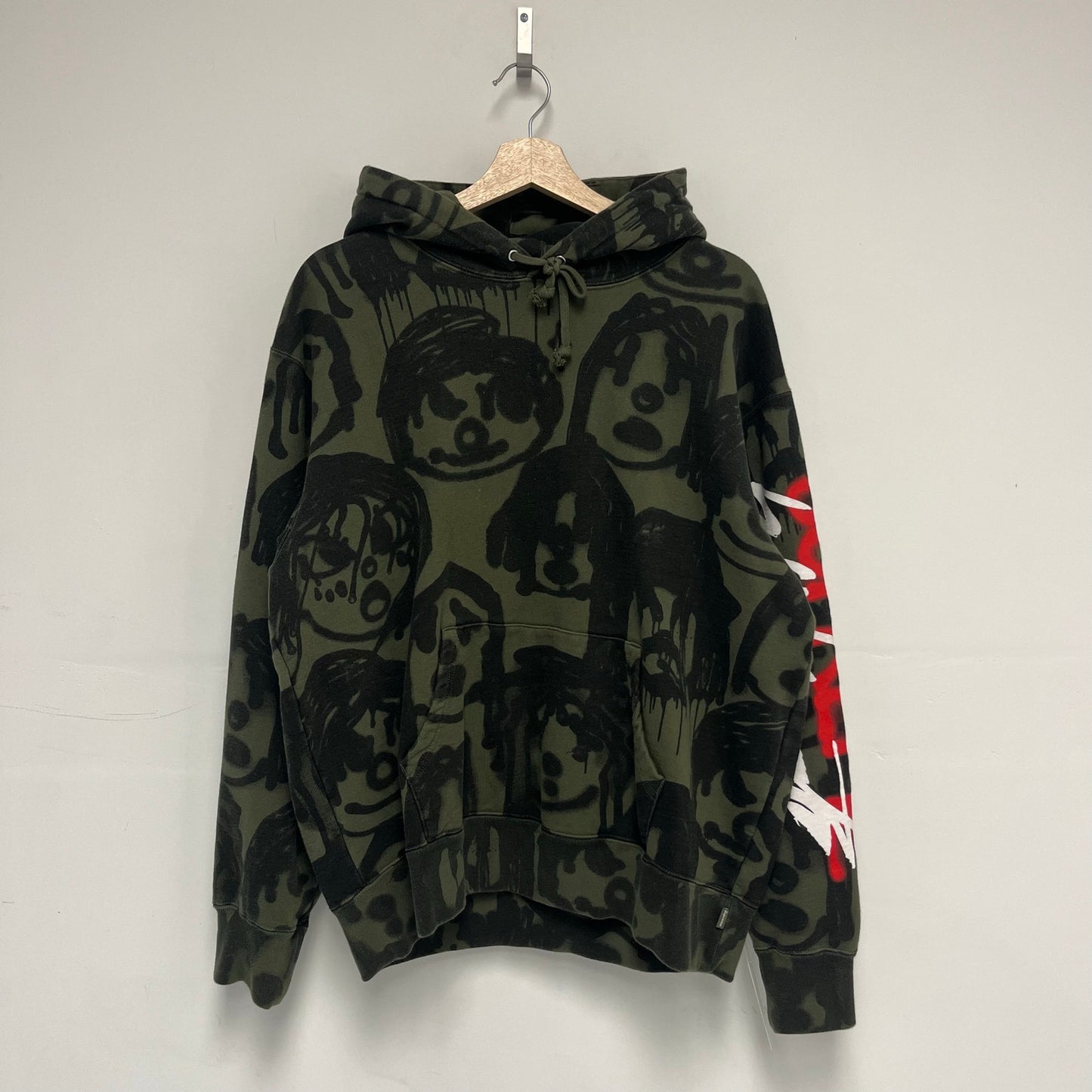 Supreme x Yohji Yamamoto Olive Hooded Sweater M