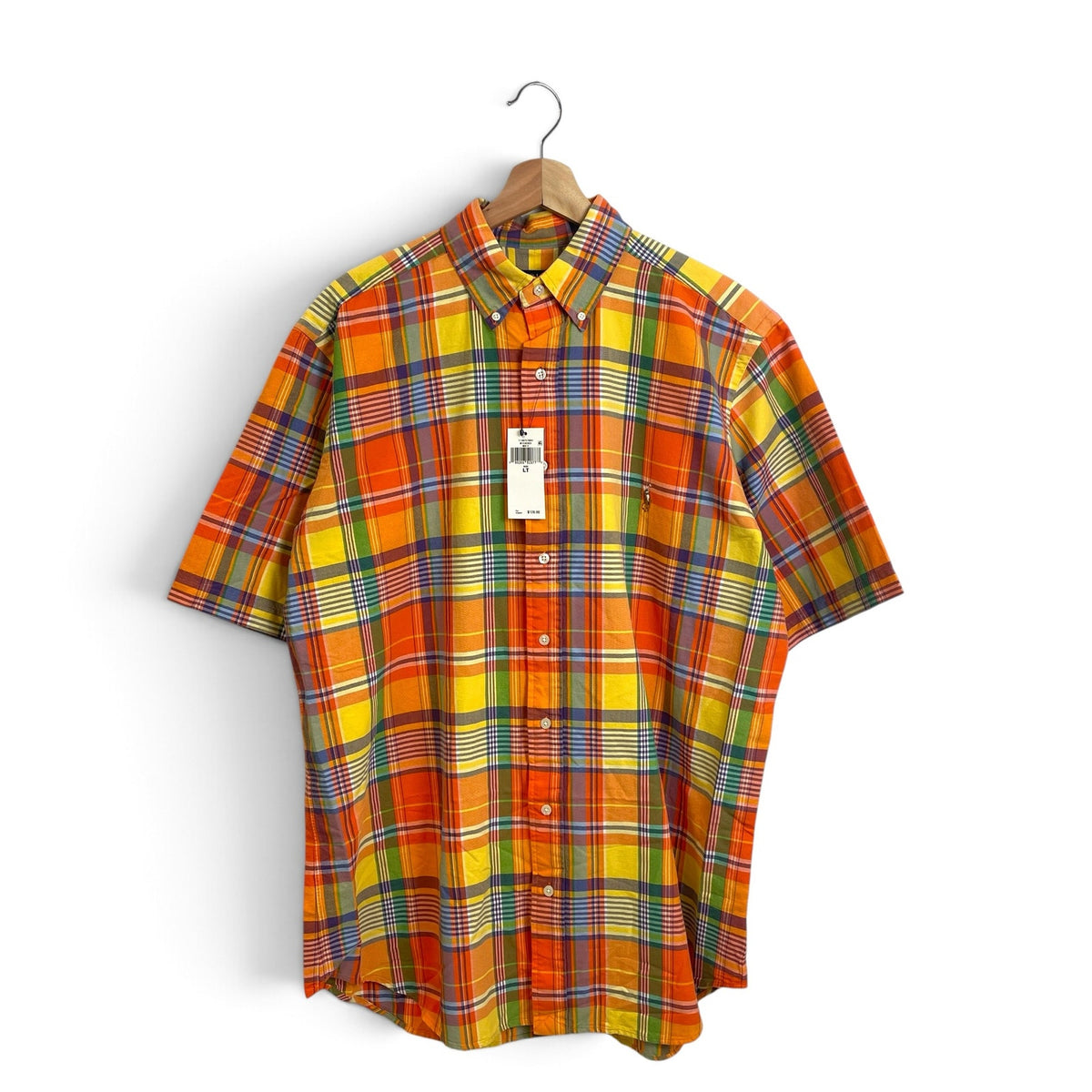 New Polo Ralph Lauren Paid Button Up Shirt LT