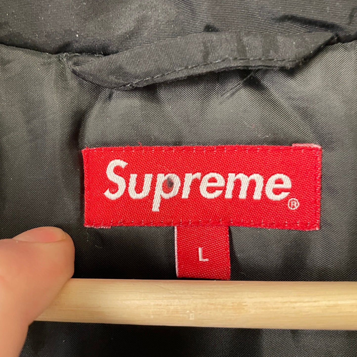 Supreme Sleeve Logo Sideline Parka jacket L
