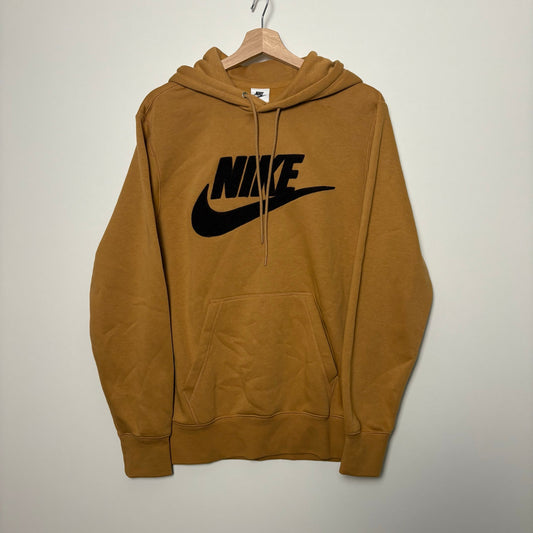 Nike Club Chenille pullover brown hoodie S NWT