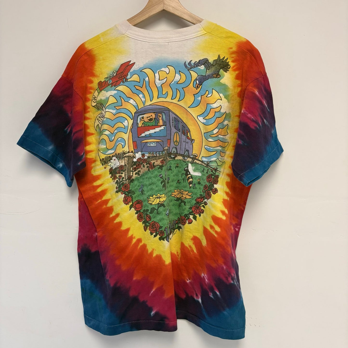 Liquid Blue Tie Dye T Shirt XL